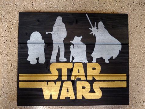 Star Wars Wood Sign