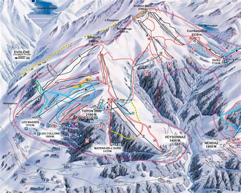 Veysonnaz is a mountain village typical of the valais canton, situated on a slope above sion, with in winter, veysonnaz forms part of the 'four valleys' skiing area, with over 400 km of prepared slopes. New Ski lift in Veysonnaz - Piste de L'Ours new 8 man gondola