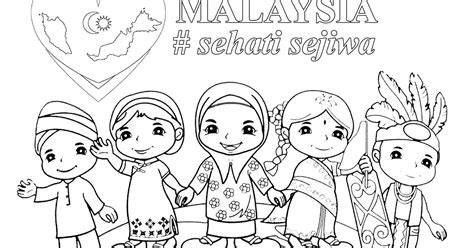 Tentu saja hal tersebut mudah dilakukan jika anda mengetahui peralatan yang dibutuhkan serta cara bagaimana sih cara menggambar sketsa wajah hitam putih? Poster Mewarna - Malaysia - Sehati Sejiwa - Gambar Mewarna ...