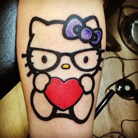 Hello Kitty With Heart Tattoo Tattoomagz › Tattoo Designs Ink