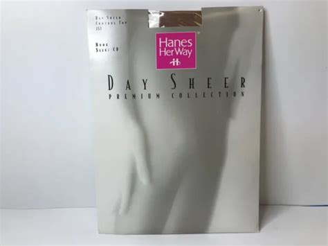 HANES HER WAY Pantyhose Control Top Soft Blk The Comfort Collection
