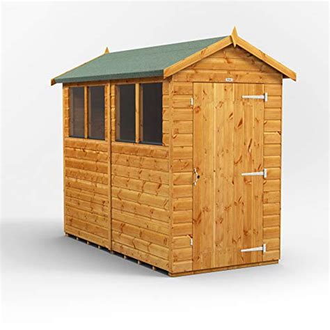 Power Sheds 8x4 Power Apex Wooden Garden Shed Size 8 X 4 Three