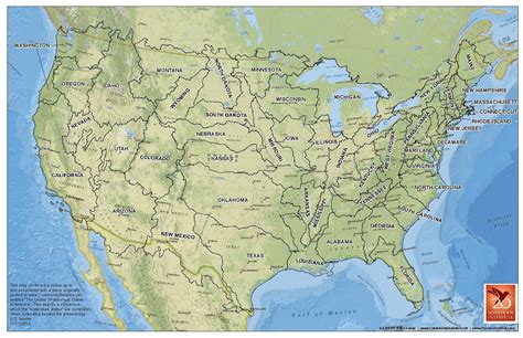 The United Watershed States Of America Map Watersheds Historical