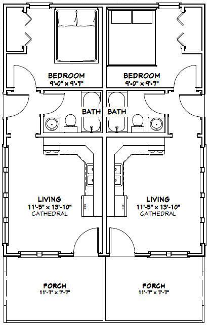X House X H Sq Ft Excellent Floor Plans Duplex