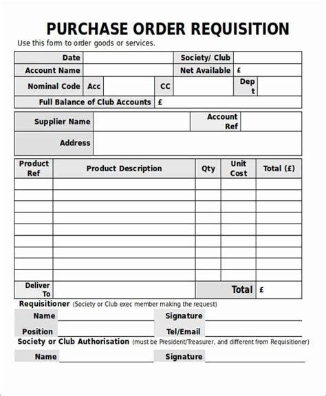 Purchase Request Form Template Best Of 22 Requisition Forms In Doc In