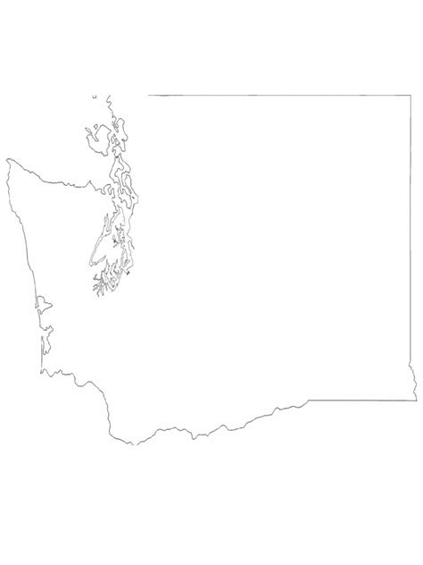 Washington Map Template 8 Free Templates In Pdf Word Excel Download