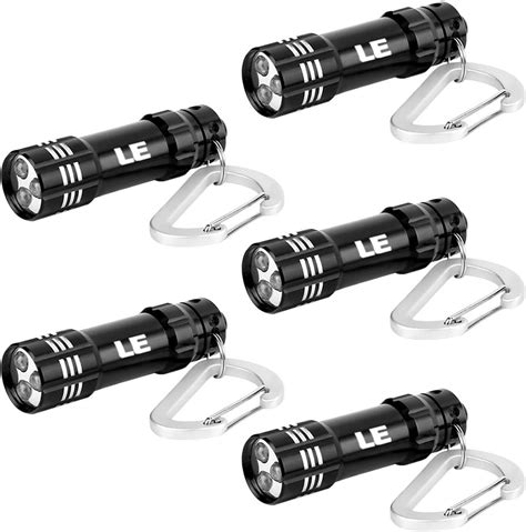 Black Everbrite Keychain Led Flashlight Mini Bright Key Ring Portable