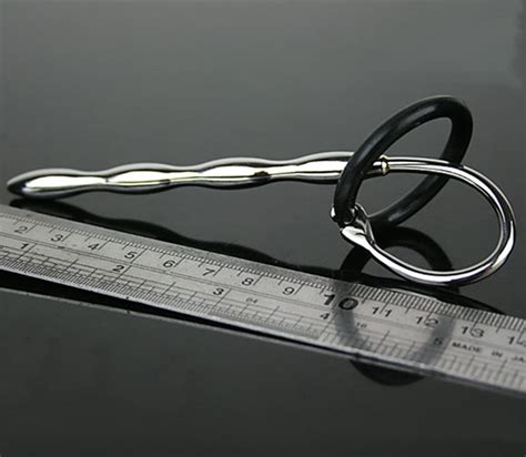 Male Stainless Steel Solid Urinary Penis Plug Beads Metal Catheters Rod