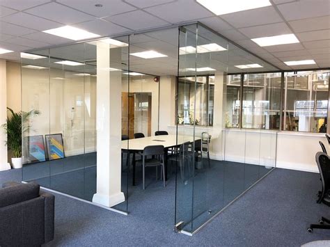 Three Sided Glass Room And Glazed Office For Ipassport Limited In