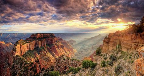 Usa Arizona Grand Canyon National Park North Rim Cape Royale
