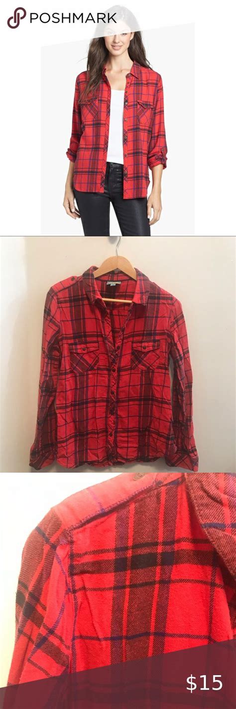 c and c california red plaid flannel shirt in 2020 red plaid flannel red plaid flannel shirt