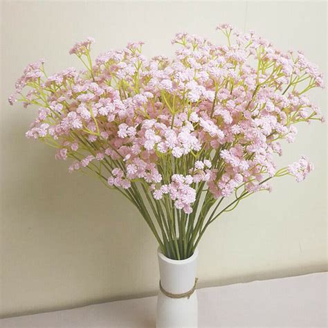 Our range of artificial plants, flowers and greenery, will brighten up the look of any room in your home. 10pcs of artificial fake baby's breath full of stars silk ...