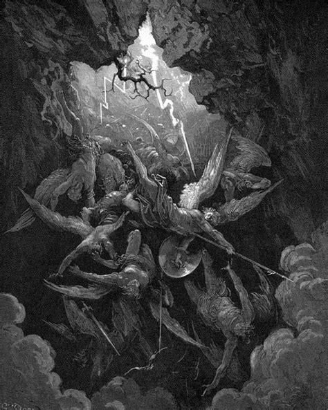 A Classic A Day The War In Heaven Angels In 2019 Gustave Dore