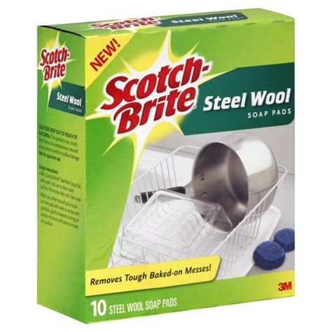 Scotch Brite Steel Wool Soap Scouring Pad