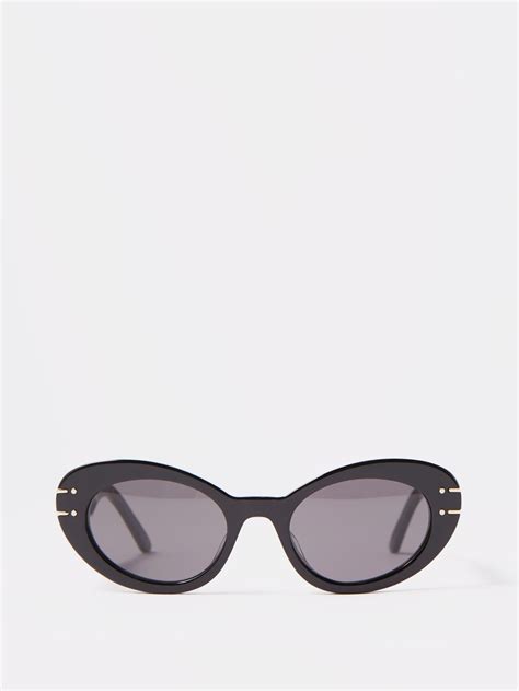 Black DiorSignature B U Cat Eye Acetate Sunglasses DIOR MATCHESFASHION UK