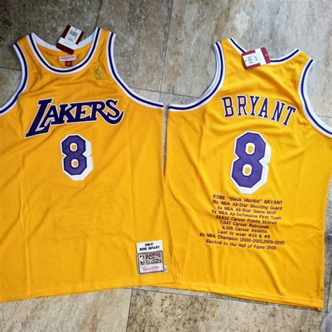 Mens Los Angeles Lakers 8 Kobe Bryant Yellow 1996 97 Hardwood