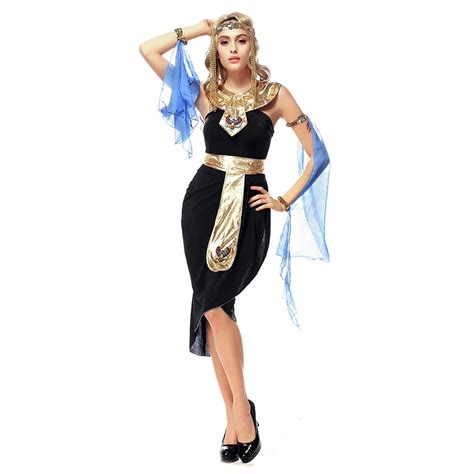Umorden Carnival Party Halloween Egypt Cleopatra Costume Women Adult Egyptian Queen Goddess