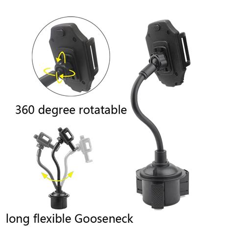 Buy Universal Car Mount Adjustable Gooseneck Cup Holder Cradle For