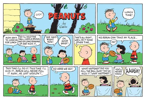 Good Grief How Lucy Pulling The Football Away From Charlie Brown