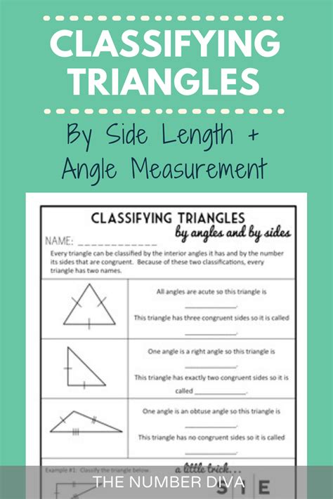 Classifying Triangles By Angles And Sides Day Geometry Lesson Packet