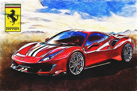 Ferrari 488gtb Sport Car Poster My Hot Posters