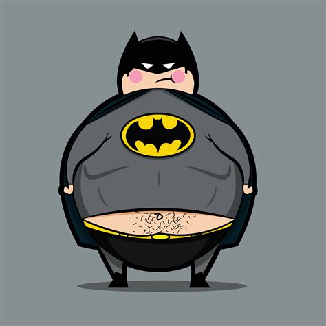 Chubby Batman Vector Illustrator Immagini Supereroi Schizzi Darte
