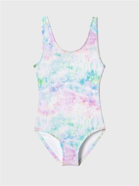 stella cove girls bubble gum tie dye swimsuit saint bernard