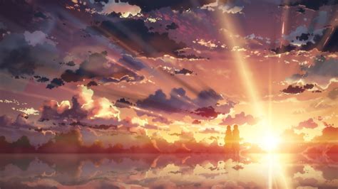 Aesthetic Anime Sunset Wallpaper 4k Img Extra