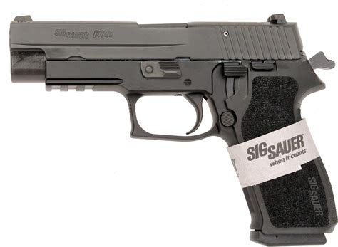 Sig Sauer P220 45 Acp Blued Tactical Rail 2 8 Round Mags Semi Automatic