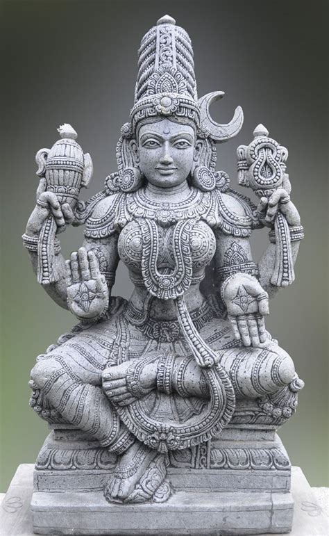 Parvati Statue The Wife Of Siva And A Benevolent Aspect Of Devi Hindu Goddess Of Plenty