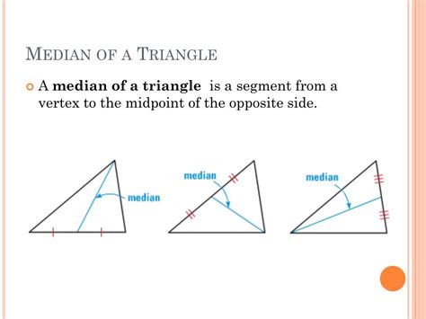 Ppt 46 Medians Of A Triangle Powerpoint Presentation Free