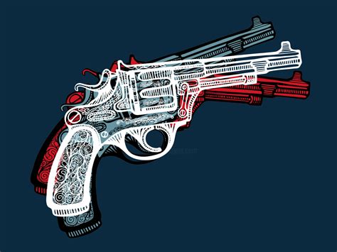 Pop Art Gun 미술작품 Tony Rubino로 Artmajeur