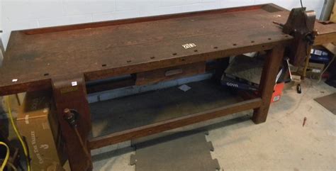 The most important thing about your workbench is the height. 9Ft. Cabinet Maker's Wooden Work Bench - Horst Auctioneers