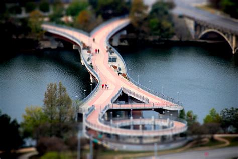 Tilt Shift Pfluger Bridge Andy Dufeau Flickr