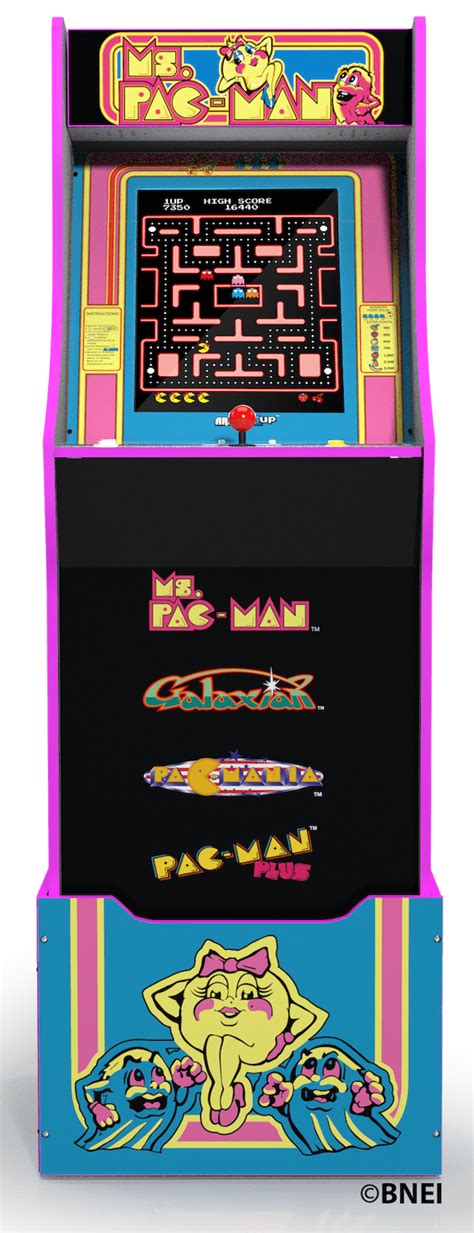 Ms Pacman Arcade Machine With Riser Retro Arcade Cabinet Arcade 1up New