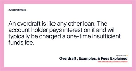 Overdraft Examples And Fees Explained Awesomefintech Blog