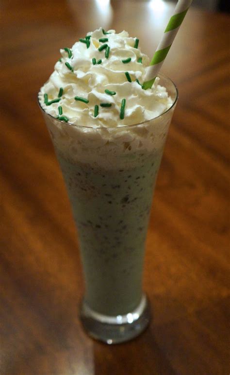 Magically Delicious Mint Chocolate Chip Milkshake On