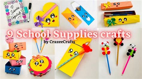 9 Easy And Amazing School Supplies Craft Ideas For Kids Origami Paper