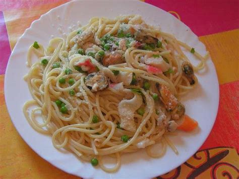 Voici une recette de spaghetti aux fruits de mer italienne très facile à réaliser et très rapide sans pour autant négliger l'essentiel : Recettes de Fruits de mer - 19