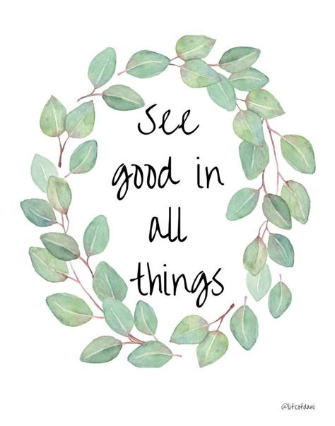 PRINTABLE Wall Decor - "See good in all things" | digital download