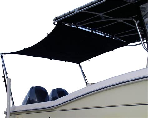 Boat Canopy Shade Extension Kit Black 15m