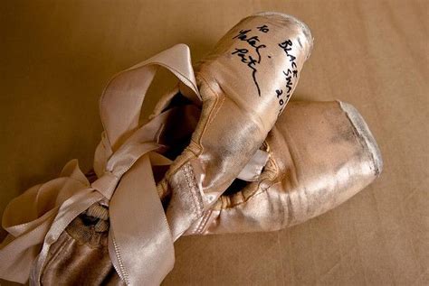 Natalie Portman Signed Pointe Shoes From The Movie Black Swan Pointe