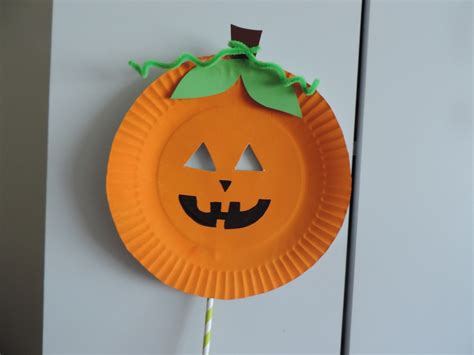 Paper Plate Pumpkin Mask My Kid Craft