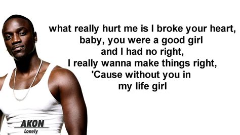 Akon Lonely Lyricsfull Hdmp4 Youtube