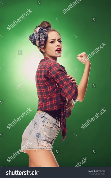 Pin Pose Inspired By Classic American Stock Photo 229974988 Shutterstock