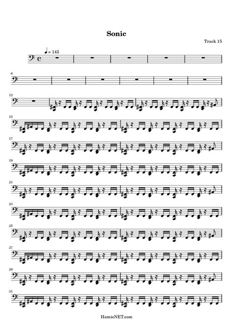 Www.patreon.com/sheetmusicboss ▶ learn piano easily: Sonic Sheet Music - Sonic Score • HamieNET.com