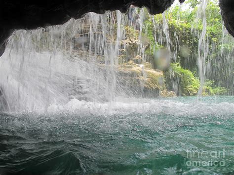 Waterfall Cave Blue Hole On The White River Jamaica Photograph By Jason O Watson