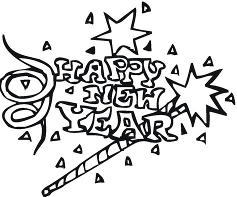 Coloring page doodle arts card 2020. Free Printable New Years Coloring Pages For Kids