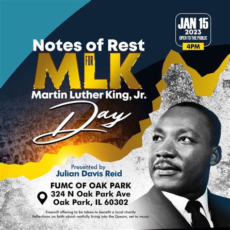 Jan 15 Martin Luther King Jr Day Observance Oak Park Il Patch