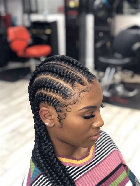 Feed In Braids Hairstyles Image By K Boujee On I N C H E S Cornrow